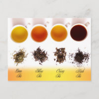 Té verde, amarillo, olong y negro