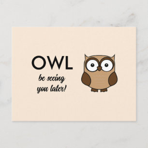 Postal Te Veré Más Tarde con Texto Personalizado