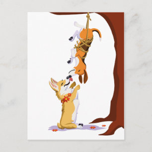 Postal Té y trompeta