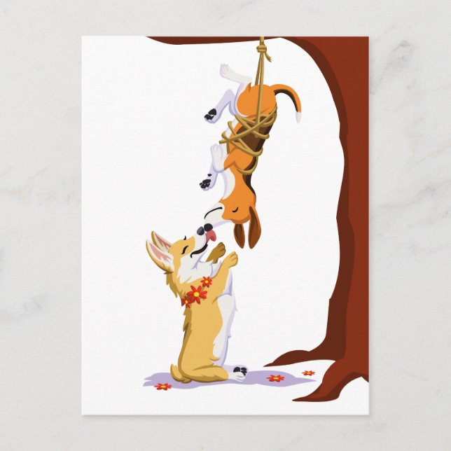 Postal Té y trompeta (Anverso)