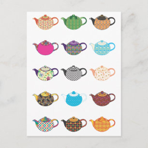 Postal Tea Kettles multicolor