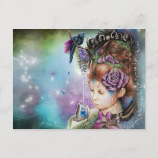 Postal Tea&Periwinkle POSTCARD