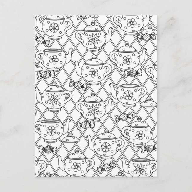 Postal Tea Pot Doodle (Anverso)
