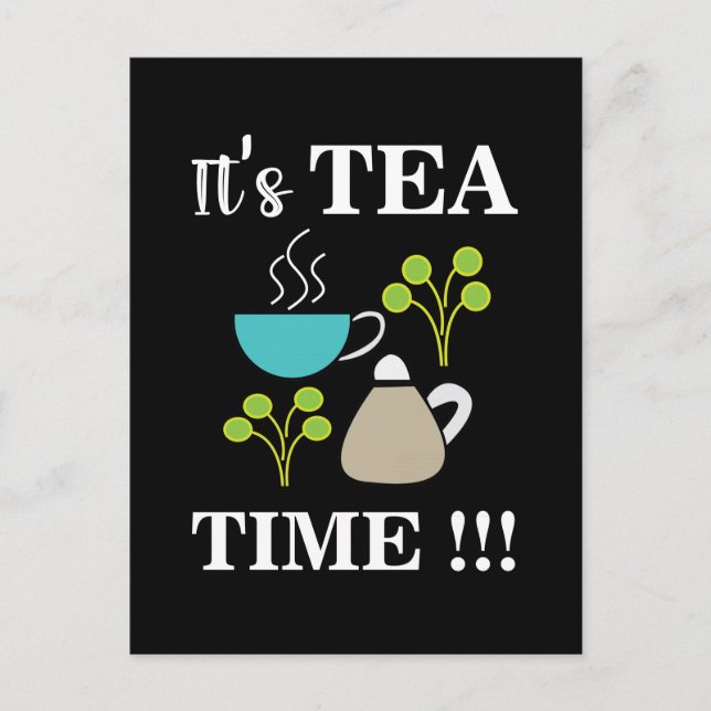 Postal Tea Time Tea Lover Tea Cup (Anverso)