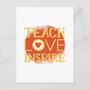 Postal Teach Love Inspire - PROFESORES CITA SAYINES Regal