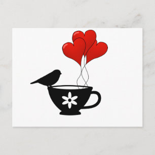 Postal Teacup of Hearts