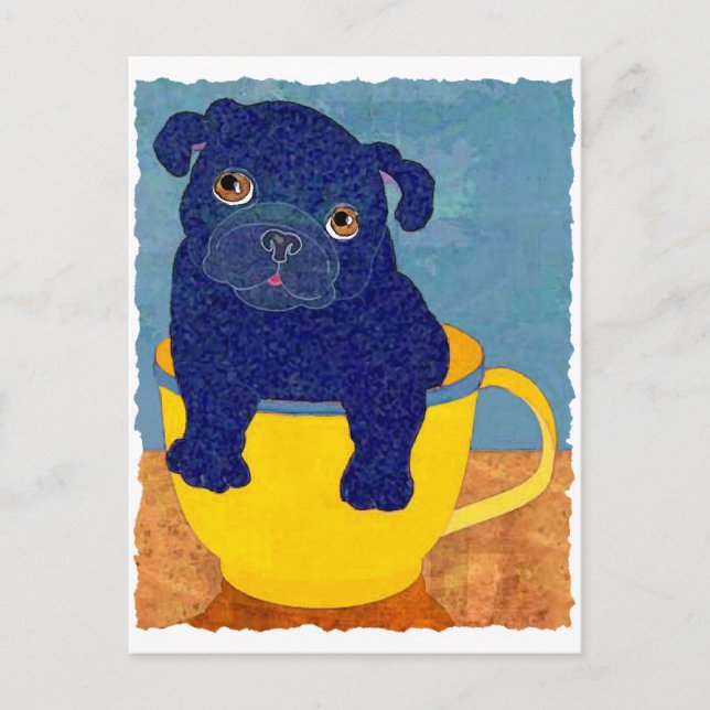 Postal Teacup Pug (Anverso)