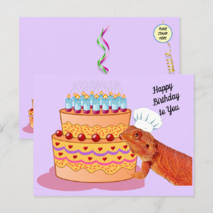 Postal Teak el Beardie te desea un feliz cumpleaños