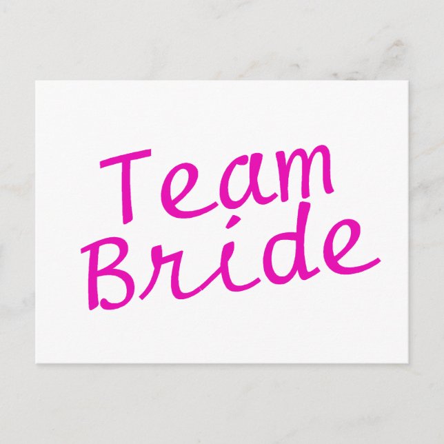 Postal Team Bride Pink (Anverso)