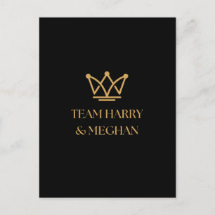 POSTAL TEAM HARRY & MEGHAN CON GOLD CROWN