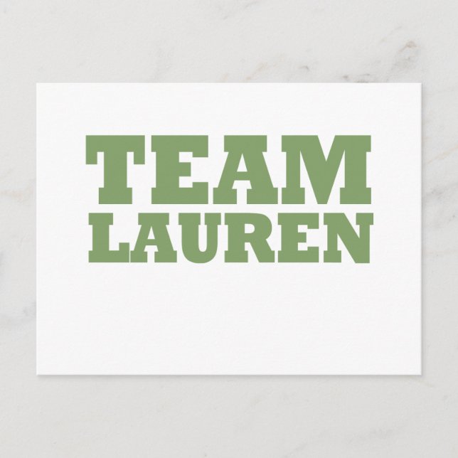 Postal Team Lauren (Anverso)