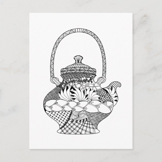 Postal Teapot Doodle (Anverso)