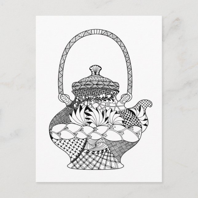 Postal Teapot Doodle (Anverso)