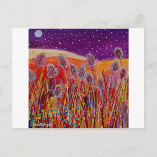 Postal Teasels otoñales