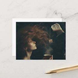 Postal Teatime surrealista