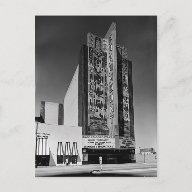 Postal Teatro Art Deco Paramount, Oakland, CA (Anverso)