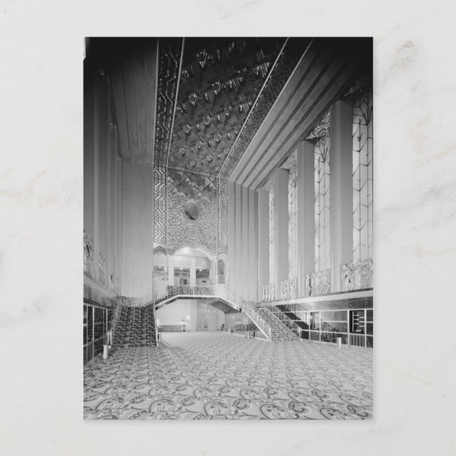 Postal Teatro Art Deco Paramount, Oakland, CA (Anverso)