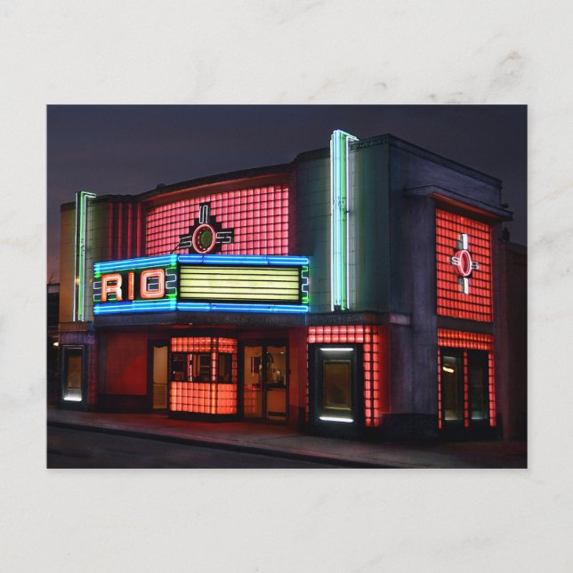 Postal Teatro Art Deco Rio, Overland Park, Kansas (Anverso)