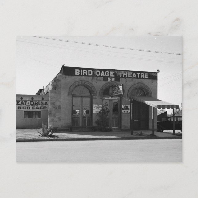 Postal Teatro Bird Cage, Tombstone, AZ (Anverso)