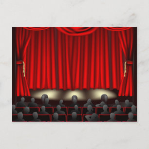 Postal Teatro con audiencia