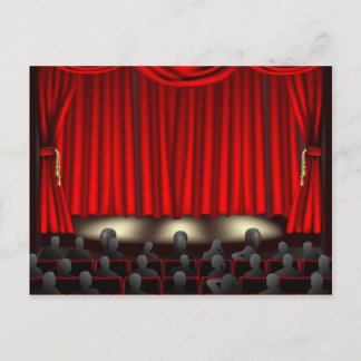 Postal Teatro con audiencia