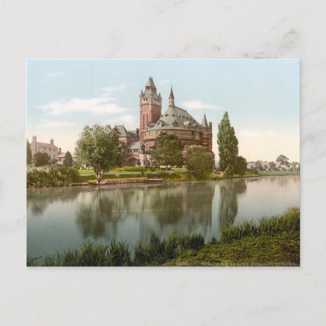 Postal Teatro conmemorativo de Shakespeare, Stratford-on- (Anverso)