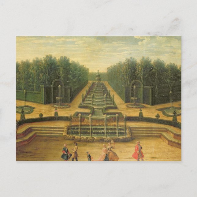 Postal Teatro de Eau en Versalles (Anverso)