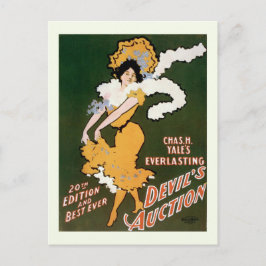 Postal Teatro de época "Subasta del diablo"