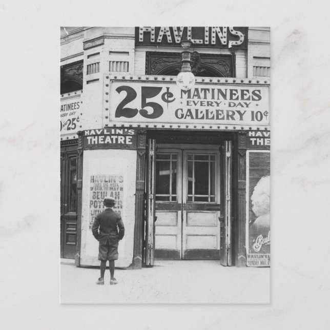 Postal Teatro de Havlin, 1910 (Anverso)