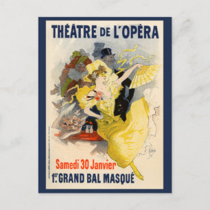 Postal Teatro de la Ópera, Jules Chéret