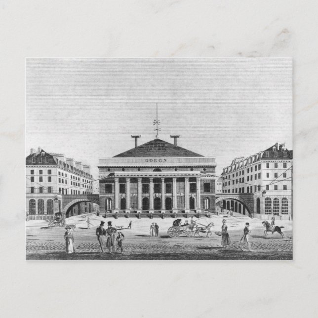 Postal Teatro de l'Odeon, 1830 (Anverso)