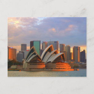 Postal teatro de ópera de sydney