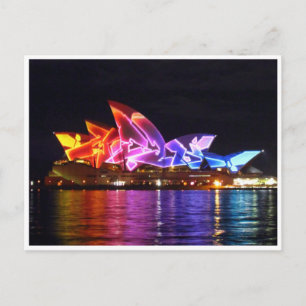 Postal teatro de ópera de sydney eléctrico