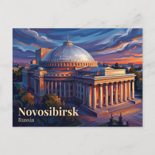 Postal Teatro de Ópera y Ballet de Novosibirsk Rusia