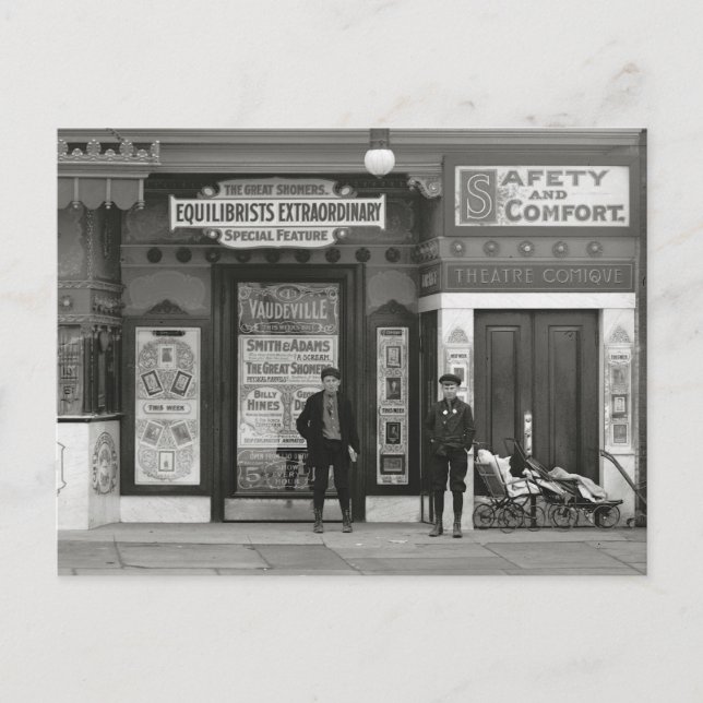 Postal Teatro de vodevil, 1910 (Anverso)