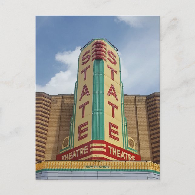 Postal Teatro Estatal - Ann Arbor MI Postcard (Anverso)