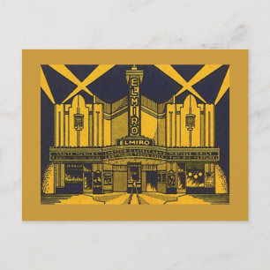 Postal TEATRO ESTILIZADO EL MIRO SANTA MONICA CA Postcard