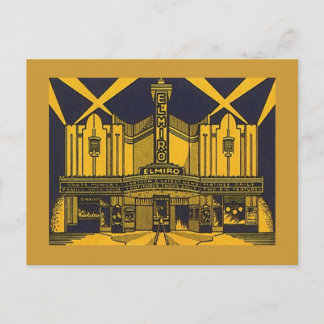 Postal TEATRO ESTILIZADO EL MIRO SANTA MONICA CA Postcard