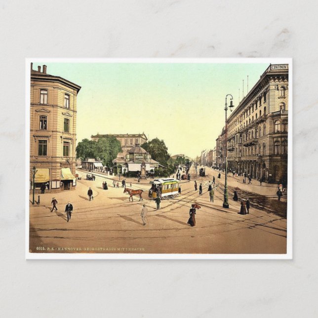Postal Teatro, Hanover, Hanover, Alemania. (Anverso)