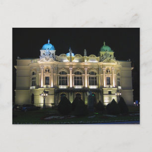 Postal Teatro Kraków Juliusz Słowacki.