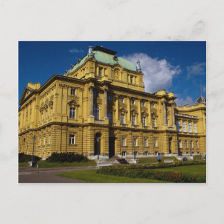 Postal Teatro Nacional Croata, Zagreb, Croacia