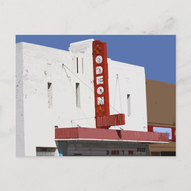 Postal Teatro Odeon, Tucumcari, Nuevo México (Anverso)