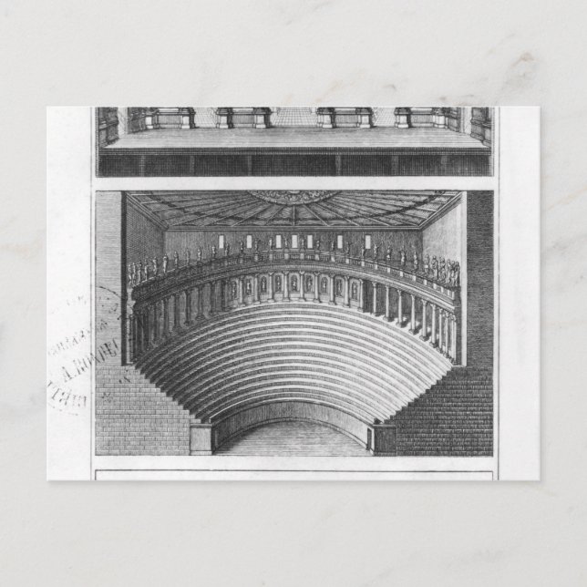 Postal Teatro Olímpico de Vicenza (Anverso)