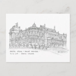 Postal Teatro Opera + Ballet, Odessa, Ucrania