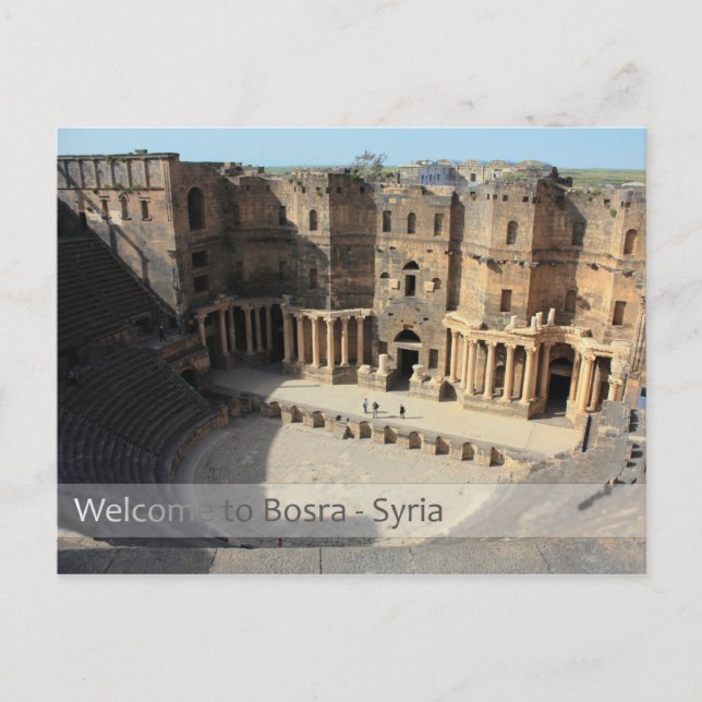 Postal Teatro romano Bosra, Siria (Anverso)