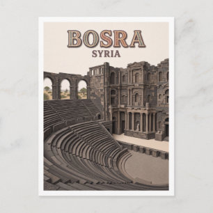 Postal Teatro Romano de Bosra Siria