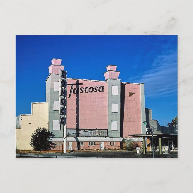 Postal Teatro Tascosa Drive-In, Amarillo, Texas (Anverso)