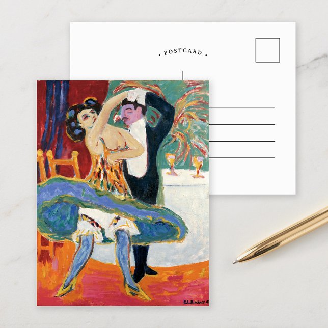 Postal Teatro Vaudeville | Ernst Ludwig Kirchner (Subido por el creador)