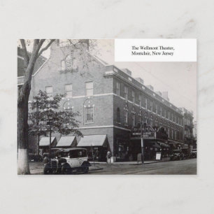 Postal Teatro Wellmont, Montclair, Nueva Jersey, Vintage
