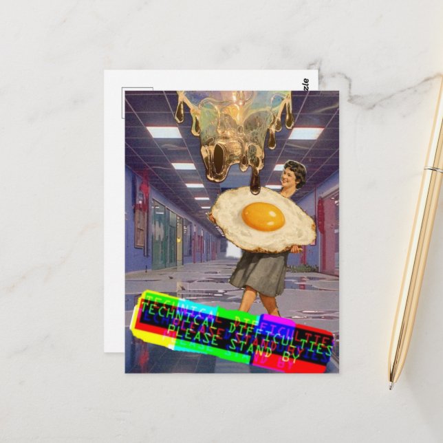 Postal Techincal Difficulties Please Stand By Collage (Anverso/Reverso In Situ)